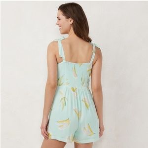 LAUREN CONRAD Buttoned Front Romper